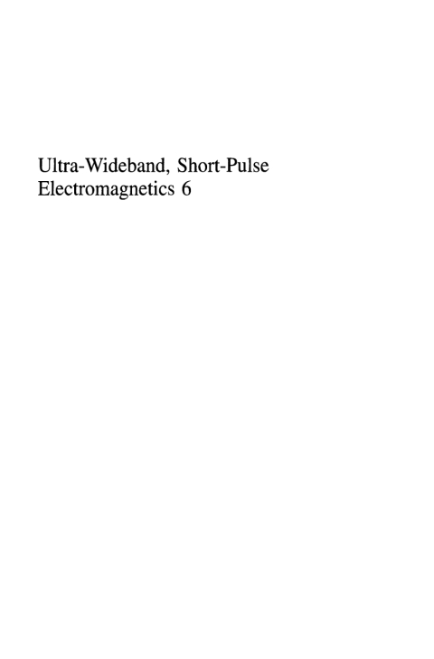 Cover image for book Ultra-Wideband, Short-Pulse Electromagnetics 6