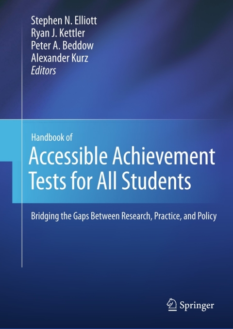 Cover image for book Handbook of Accessible Achievement Tests for All Students