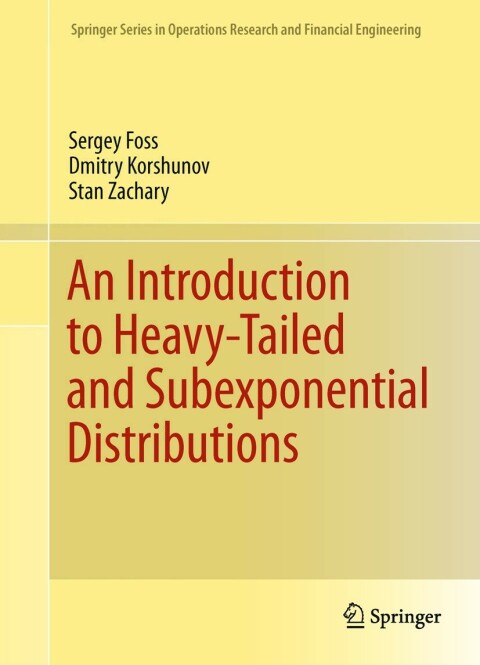 Cover image for book An Introduction to Heavy-Tailed and Subexponential Distributions