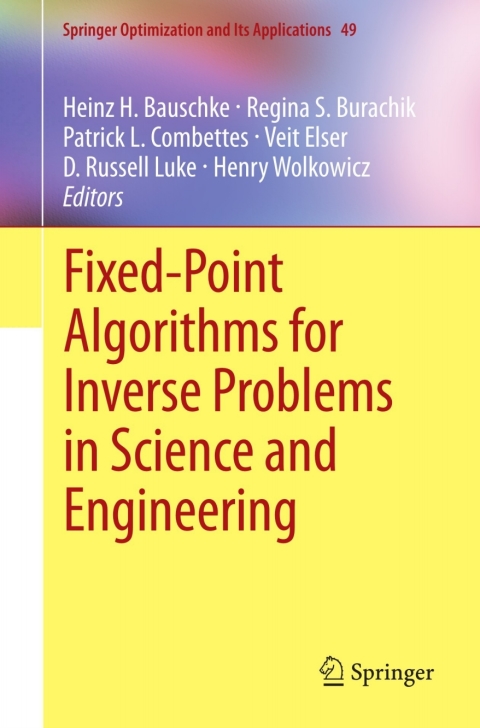 Cover image for book Fixed-Point Algorithms for Inverse Problems in Science and Engineering