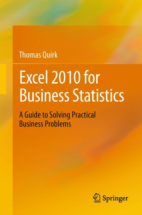 Cover image for book Excel 2010 for Business Statistics