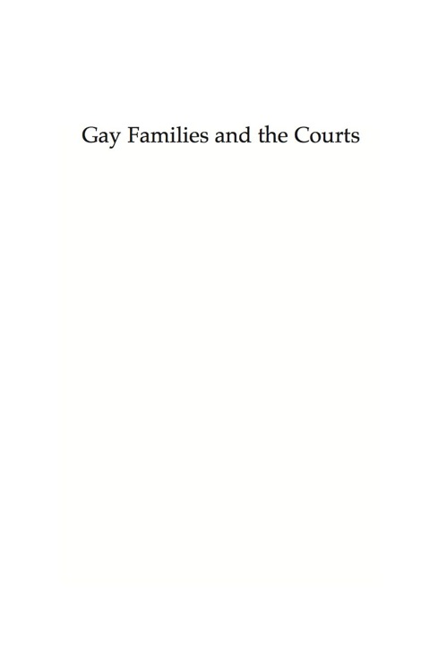 Cover image for book Gay Families and the Courts