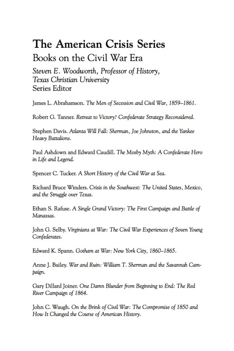 Sherman's March in Myth and Memory 