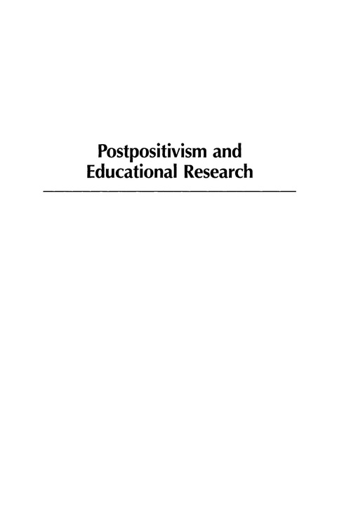 Postpositivism and Educational Research 