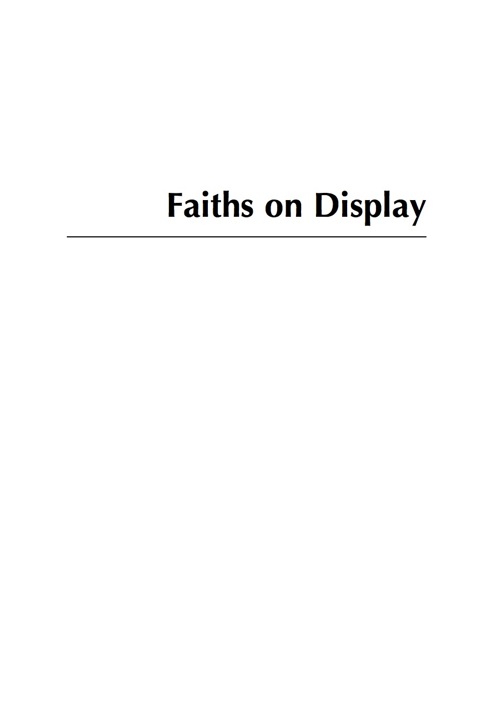 Cover image for book Faiths on Display
