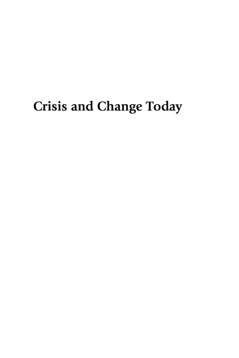 Cover image for book Crisis and Change Today