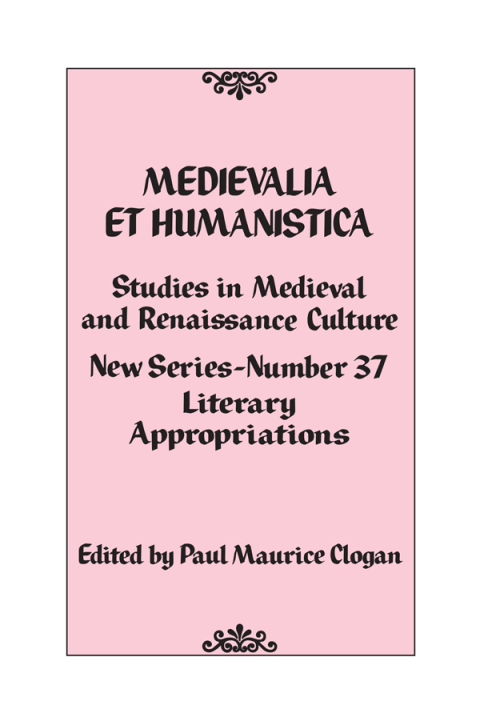 Cover image for book Medievalia et Humanistica, No. 37