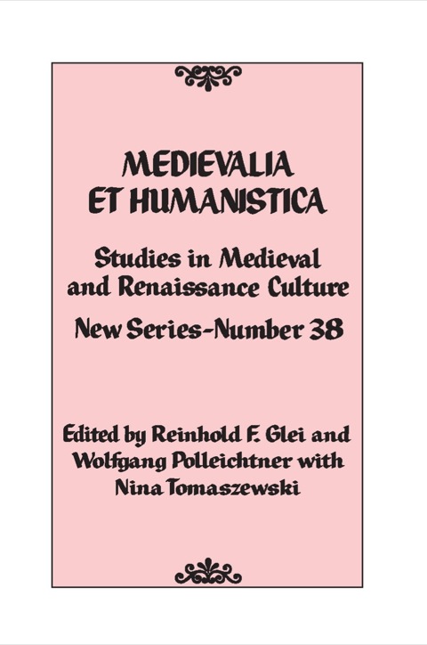 Cover image for book Medievalia et Humanistica, No. 38