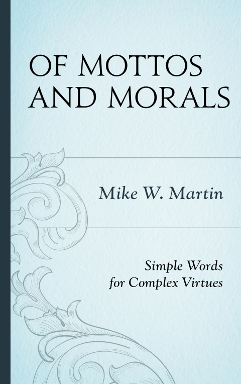 Cover image for book Of Mottos and Morals