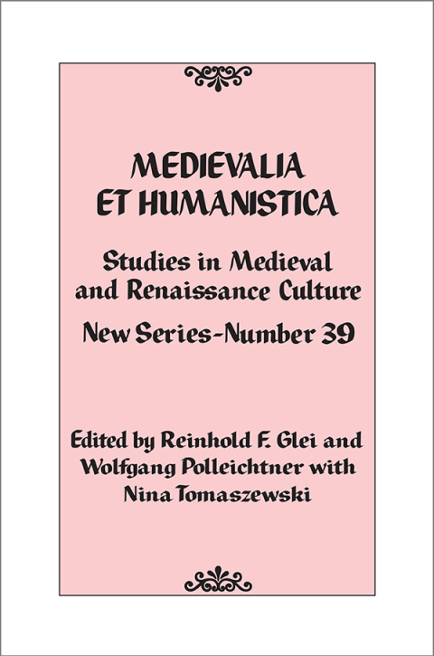 Cover image for book Medievalia et Humanistica, No. 39