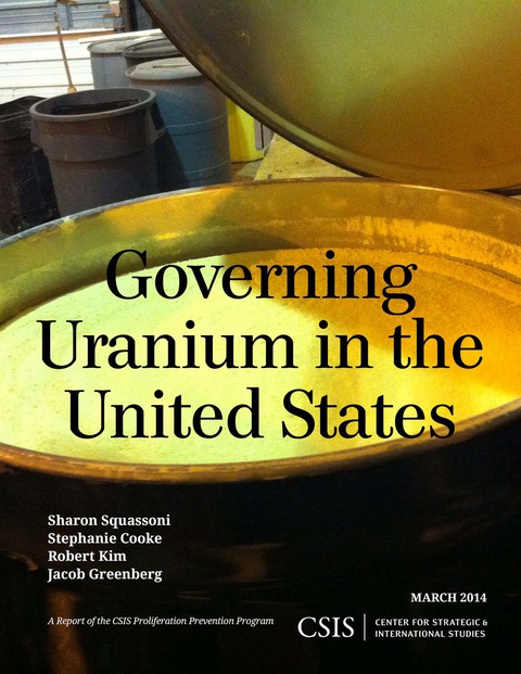 Cover image for book Governing Uranium in the United States