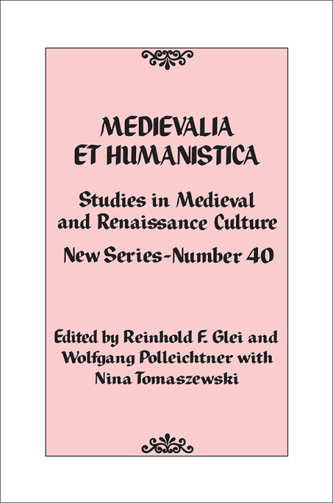 Cover image for book Medievalia et Humanistica, No. 40