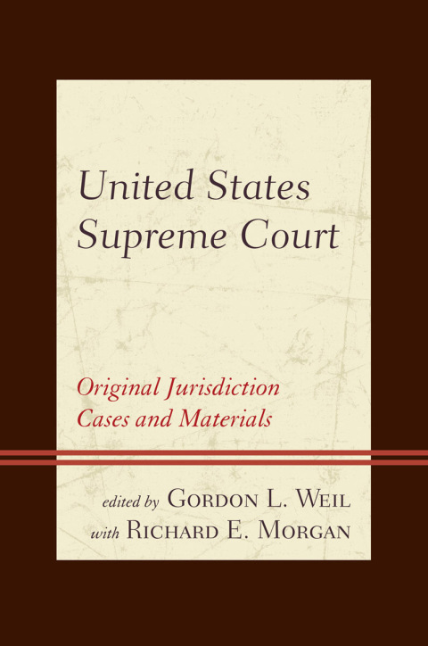 Cover image for book United States Supreme Court: Original Jurisdiction Cases and Materials