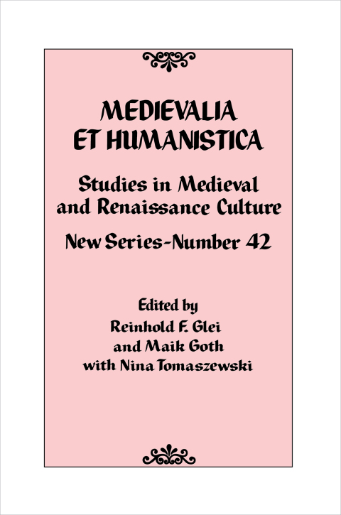 Cover image for book Medievalia et Humanistica, No. 42