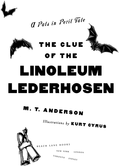 Cover image for book The Clue of the Linoleum Lederhosen