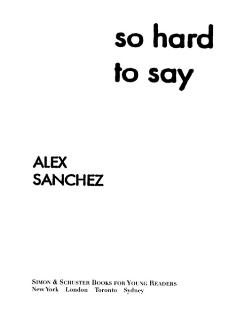 Cover image for book So Hard to Say