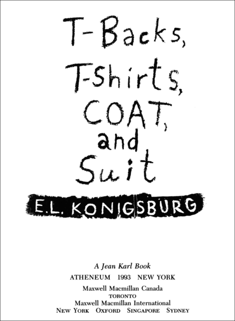 Cover image for book T-backs, T-shirts, Coat, and Suit