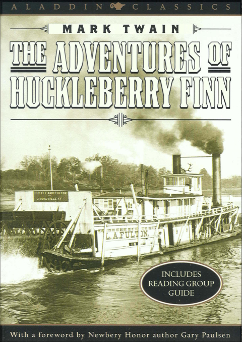 Cover image for book The Adventures of Huckleberry Finn