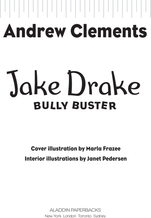 Cover image for book Jake Drake, Bully Buster