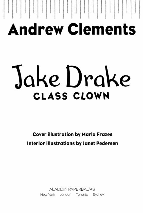 Cover image for book Jake Drake, Class Clown
