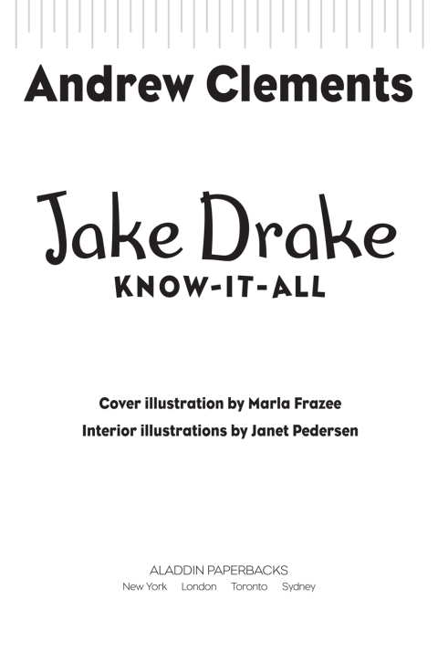 Cover image for book Jake Drake, Know-It-All