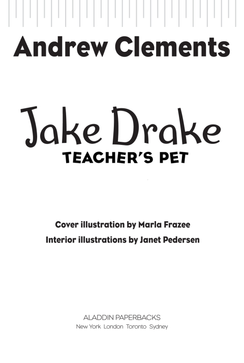 Cover image for book Jake Drake, Teacher's Pet