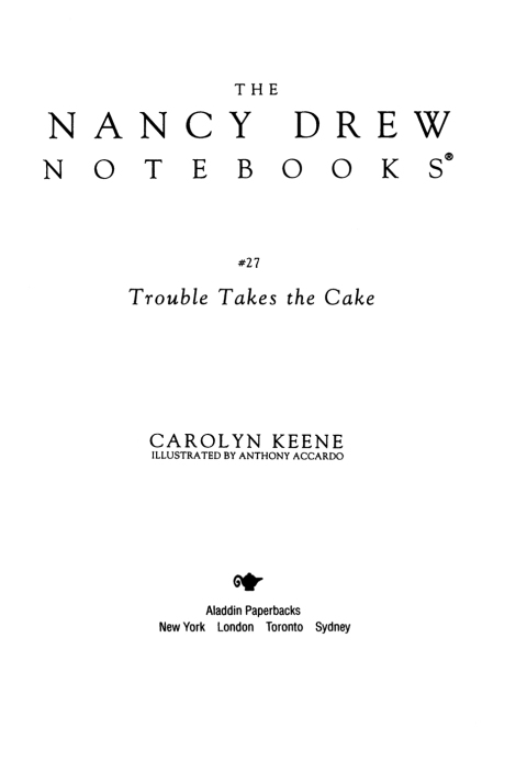Cover image for book Trouble Takes the Cake