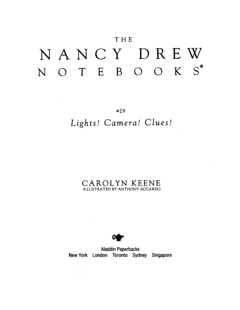Cover image for book Lights! Camera! Clues!