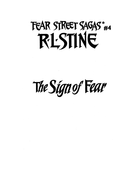 Cover image for book The Sign of Fear