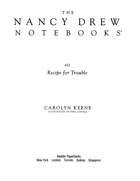 Cover image for book Recipe for Trouble