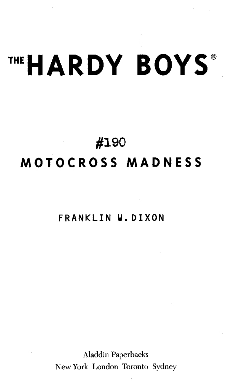 Cover image for book Motocross Madness