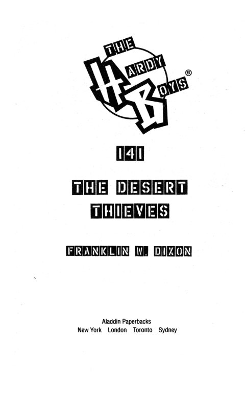 Cover image for book The Desert Thieves