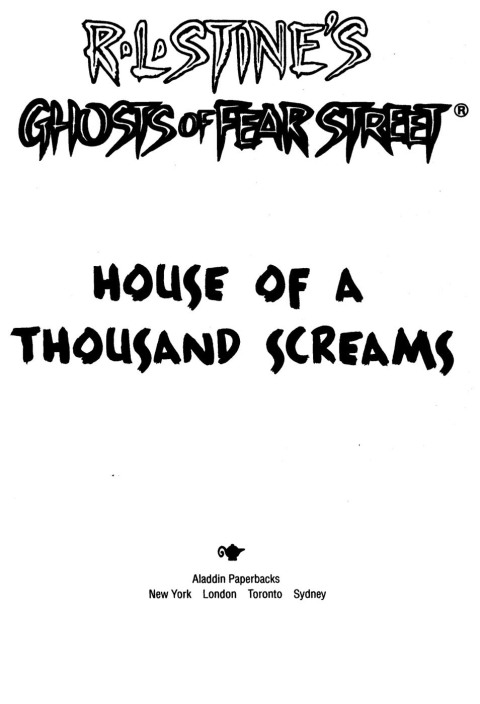 Cover image for book House of a Thousand Screams