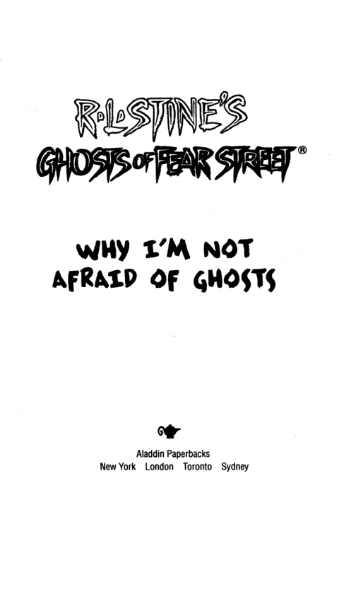 Cover image for book Why I'm Not Afraid of Ghosts