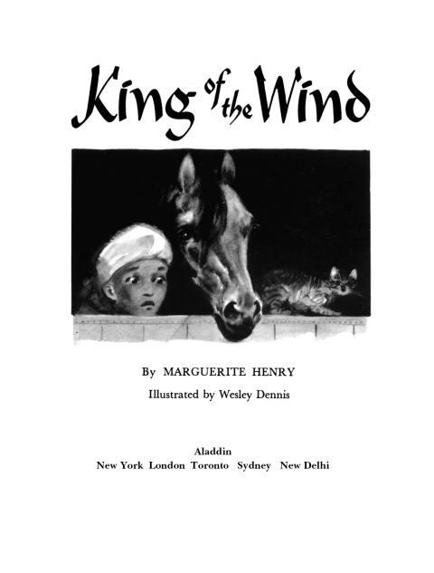 Cover image for book King of the Wind