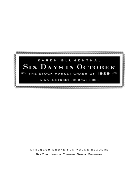 Cover image for book Six Days in October