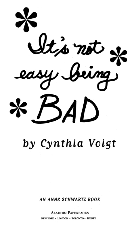 Cover image for book It's Not Easy Being Bad