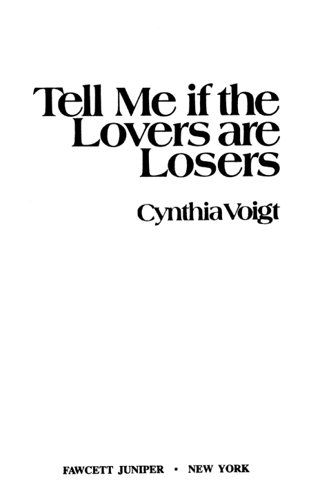 Cover image for book Tell Me If the Lovers Are Losers