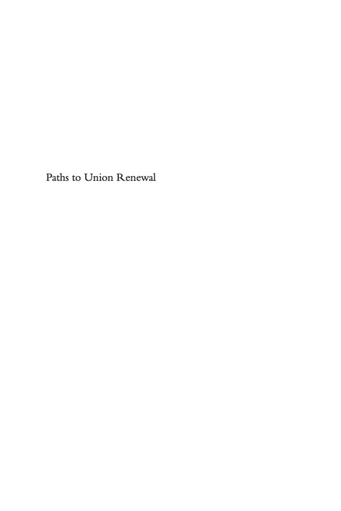 Cover image for book Paths to Union Renewal