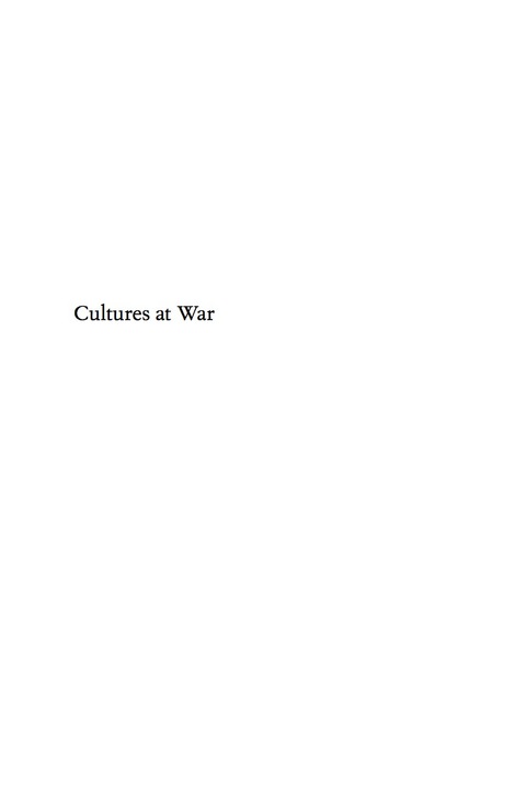 Cover image for book Cultures at War