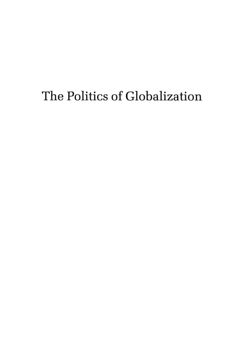Cover image for book The Politics of Globalization