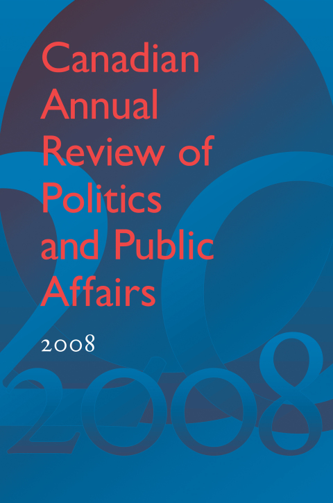 Cover image for book Canadian Annual Review of Politics and Public Affairs 2008