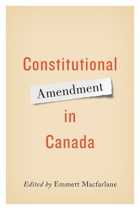 Cover image for book Constitutional Amendment in Canada