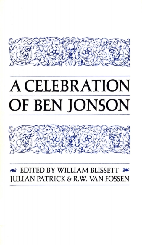 Cover image for book A Celebration of Ben Jonson
