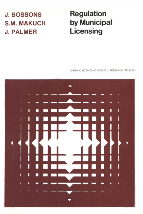 Cover image for book Regulation by Municipal Licensing