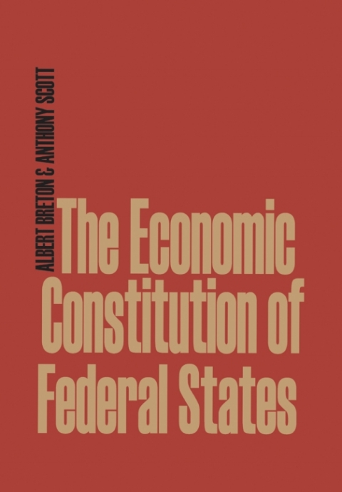 Cover image for book The Economic Constitution of Federal States