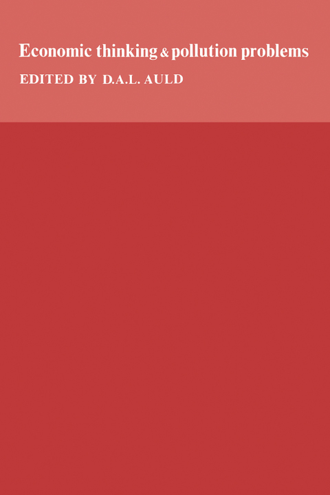 Cover image for book Economic Thinking and Pollution Problems