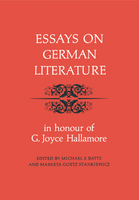 Cover image for book Essays on German Literature