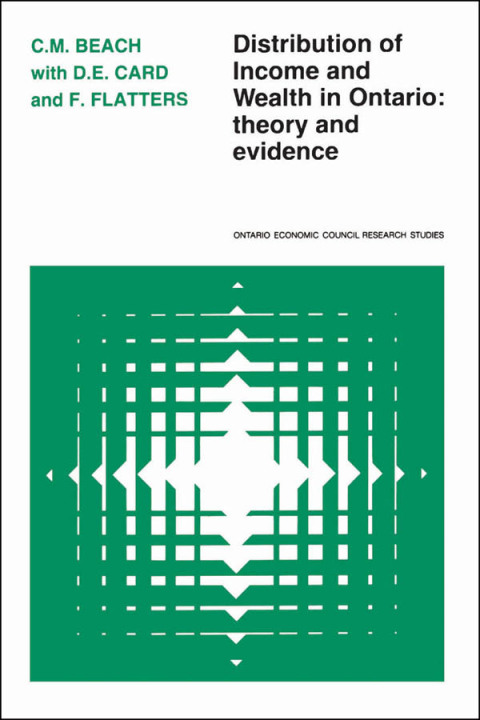 Cover image for book Distribution of Income and Wealth in Ontario