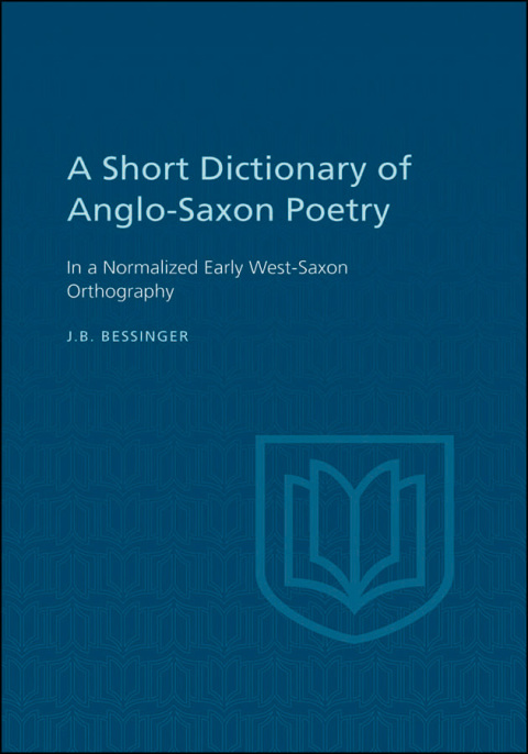 Cover image for book A Short Dictionary of Anglo-Saxon Poetry